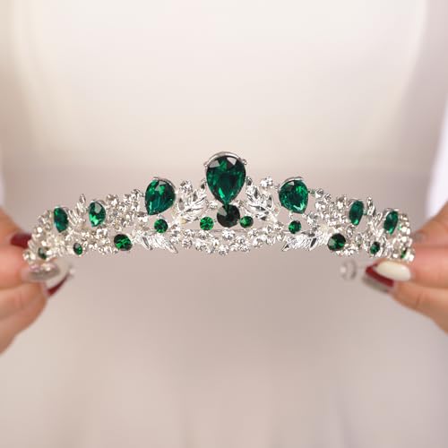 JWICOS Wedding Tiara for Women and Brides Princess Crowns and Tiaras for Bride Rhinestone Birthday Crown Headband Crystal ...