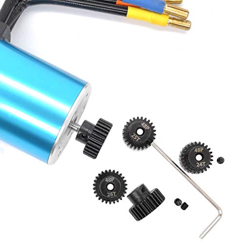 MakerDoIt 48P Pinion Gear Set 3.175mm 48 Pitch 24T 25T 26T 27T 28T RC Parts