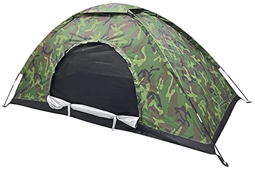 Sutekus Camping Tent Lightweight Backpacking Tent Camouflage Outdoor Equipment for Camping Hiking Biking Trip Upgraded Lar...