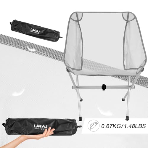 G2 GO2GETHER Ultra-Light Folding Camping Chair, All-Aluminum Frame, Surper Breathable Fabric, Easy to Carry, Compact Stora...