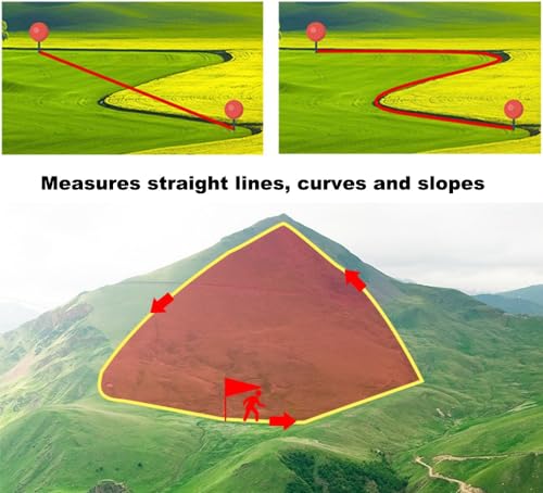 Generic Land Surveying Equipment, Handheld GPS Land Meter, Professional GNSS Receiver Surveryor Tool with Color Screen for...