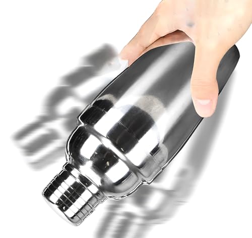 8 Oz Cocktail Shaker, Stainless Steel Drink Shaker with Built-In Strainer for Bar, Martini and Margarita Mixed Tools (250 ml)