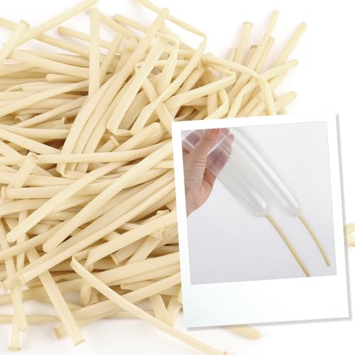 260 Balloons - Clear Long Balloons for Tying Balloon Arch | 100Pcs Skinny Stretchy Tie Balloons for Animal Making, Twistin...