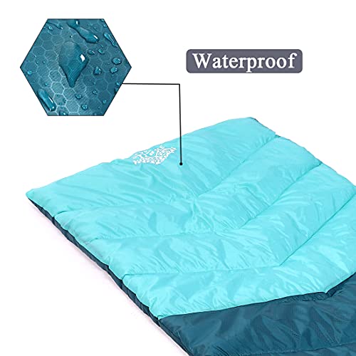 Flantree Sleeping Bag 4 Seasons Adults & Kids for Camping Hiking Trips Warm Cool Weather,Lightweight and Waterproof with C...