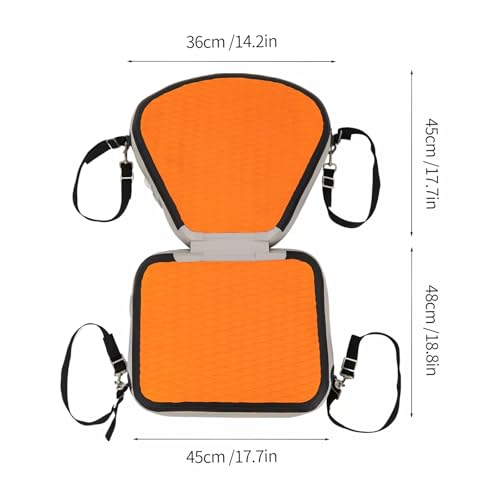 LIECARYAM Kayak Accessories Seats,Canoe Seats With Back Support Seat 17.7x18.8in Paddle Board Seat For Inflatable Boards P...