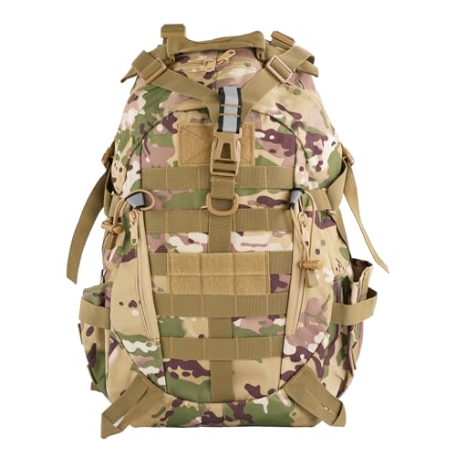 aiGear Tactical Backpack for Men, 25L Military Backpack, 3-Day Bug Out Bag for Camping Hiking Hunting with Molle System Ar...
