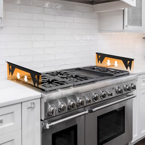 Stove Gap Covers Stainless Steel -Length 23.4" Width 0.79",Stove Gap Filler, Oven Gap Filler, Oven Side Gap Filler, Range ...