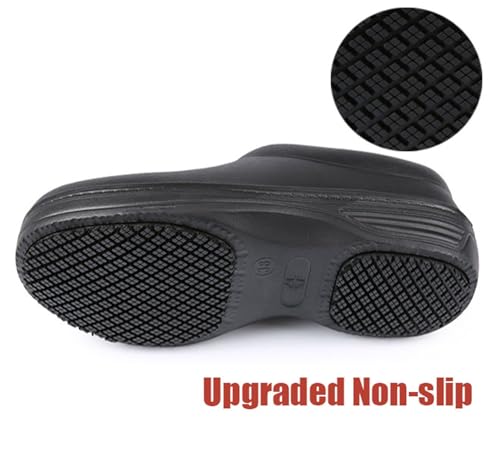 SECHRITE Chef Shoes Women Men Slip Resistant Garden Work Kitchen Shoes Waterproof Non Slip Nursing Clogs Food Service Shoe
