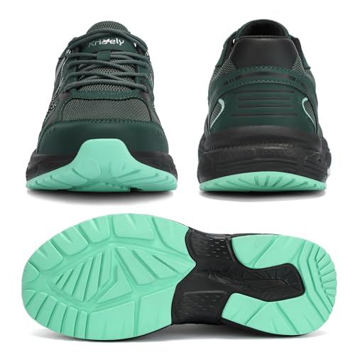 Kricely Men's Trail Running Shoes Non Slip Hiking Shoes Tennis Shoes Fashion Sneakers Workout Footwear