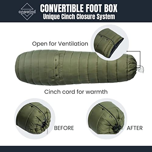onewind Camping Sleeping Bag and Hammock Underquilt, Quilt Combo for Hammock Camping Hiking Backpacking