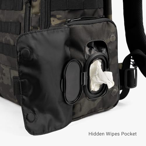 Tactical Baby Gear Daypack Diaper Bag + Tactical Baby Carrier Bundle – Military-Grade, MOLLE Compatible, Water-Resistant, ...