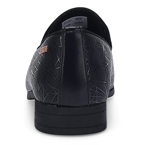 UUBARIS Mens Dress Loafers Tuxedo Suit Slip on Shoes