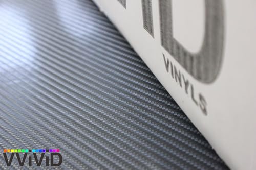 VViViD® Meteorite Dark Grey True R Carbon Fiber Vinyl Wrap Roll with Air Release Technology (1ft x 5ft)