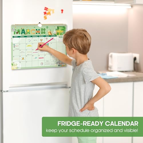 2026 Calendar, Monthly Wall Calendar from October 2025 to June 2027, 11.5" x 14.7", Spiral Binding Hanging Wall Calendar, ...