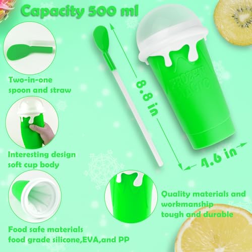 ROEDEER Large Slushie Cup 500ml,Frozen Magic Slushy Cup Maker,DIY Homemade Ice Cream,Milk Shake,Drinks Smoothie,Fruit Juic...