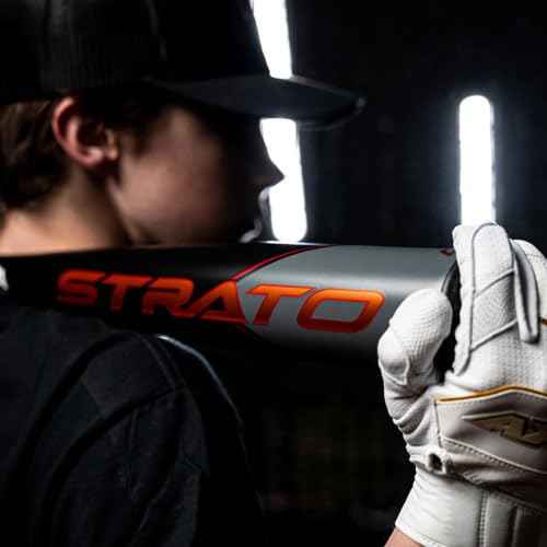 Axe Bat 2023 Strato (-10, 2-5/8") USA Baseball Bat, 1-Piece Alloy, Black/Grey/Copper (31" / 21 oz.)