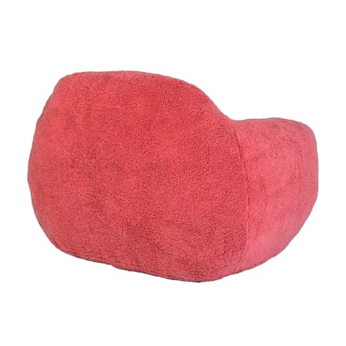 Bean Bag Chair Memory Foam Bean Bag Chairs for Adults Lazy Floor Sofa Bean Bag Couch with Armrests for Living Room Bedroom Adult Bean Bag Chair (Rose Red)