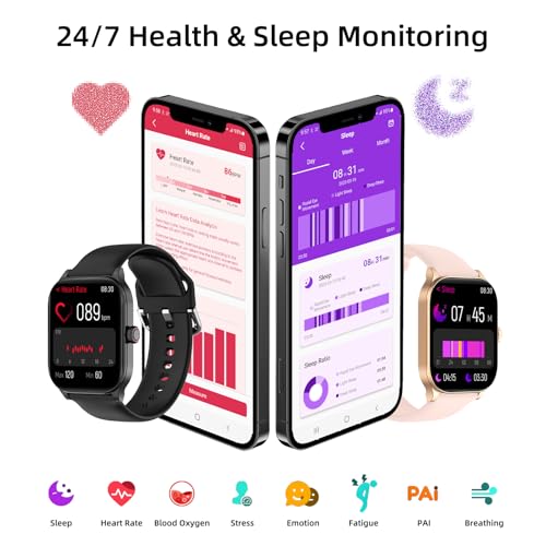 Smart Watch with Built-in GPS and Offline Maps, 1.96" HD Display, Answer/Make Calls, 100+ Sport Modes, Heart Rate/Sleep/Sp...