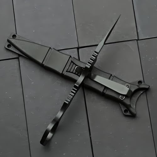PAVCEING Portable Knife 6.7 Inch 440C Fixed Blade Outdoor Camping Tactics Straight Knife With Kydex Sheath The Knife Comes...