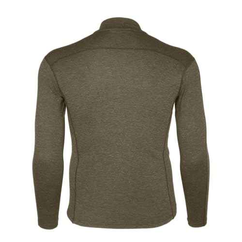 Carhartt Men's Force Heavyweight Heathered Knit Base Layer Crewneck Pocket Top