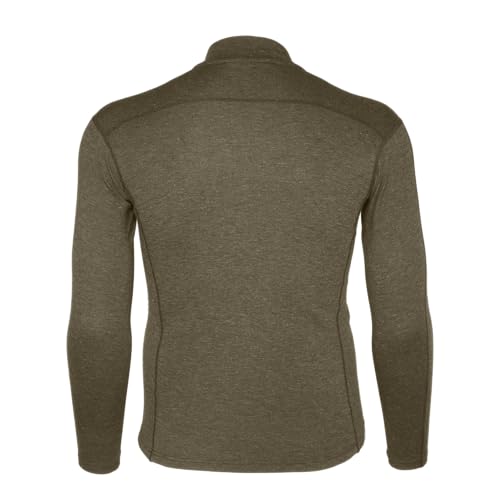 Carhartt Men's Force Midweight Synthetic-Wool Blend Base Layer Quarter-Zip Pocket Top