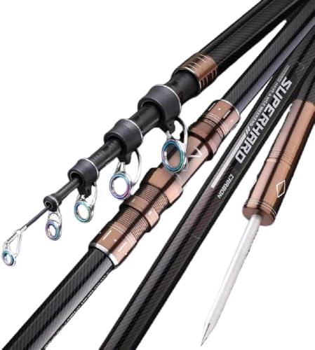 7Ft 9Ft 12Ft 13Ft 14Ft 15Ft Telescopic Fishing Rod Carbon Portable Spinning Fishing Pole for Boat Saltwater and Freshwater...