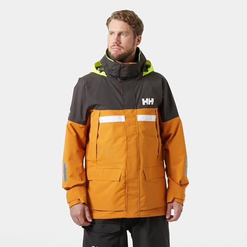 Helly-Hansen Men's Pier Jacket 4.0 - Adjustable Hood Raincoat - Sailing Wet Weather Gear - Lightweight Outdoor Jacket
