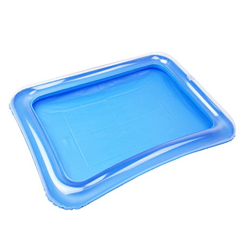 4-Pack Inflatable Ice Serving Bar Coolers for Parties, Salad BBQ Picnic Ice Food Drinks Buffet Server Tray for Indoor Outd...