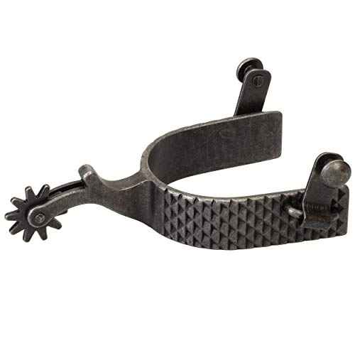 Weaver Leather unisex adult Spurs, Black Rasp, Mens US