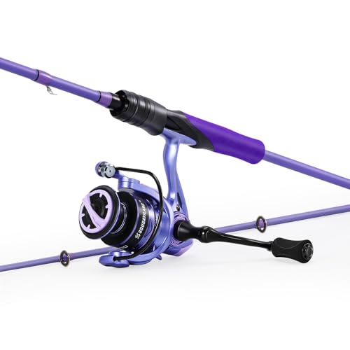 Sougayilang Voidflare Low Profile Baitcast Reel and Fishing Rod Combo,IM6 Graphite 2Pc Blanks, Stainless Steel Guides with...