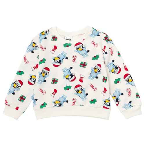 Bluey Halloween Christmas Fleece Sweatshirt and Jogger Pants Outfit Set Toddler to Big Kid Sizes (2T - 10-12)