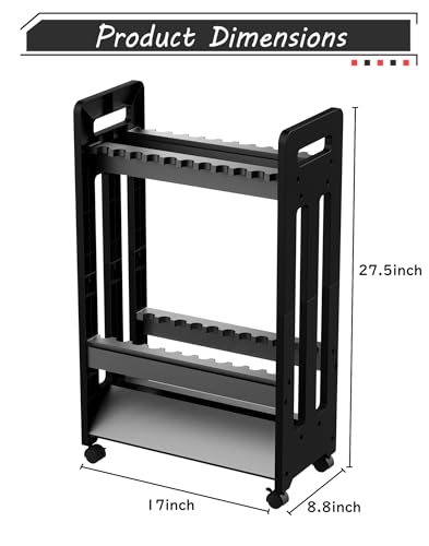 Jorazor Fishing Rod Holder,Fishing Pole Holders for Garage,Rod Holder for 16 Rod and Reel Combos,Vertical Fishing Rod Rack...