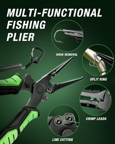 Ghosthorn Fishing Rod and Reel Combo Graphite Telescoping Fishing Pole Portable Travel Kit with Carrier Bag for Freshwater...