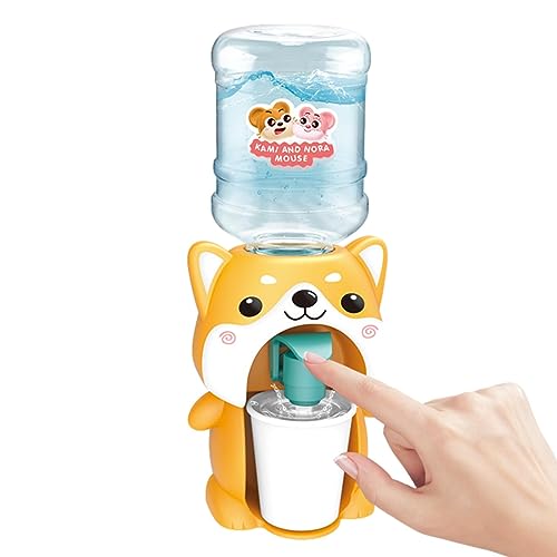 Interactive Mini Water Dispenser Toy - Cute and Realistic Simulation Drinking Fountain for Kids' Desk and Home - Role Play...