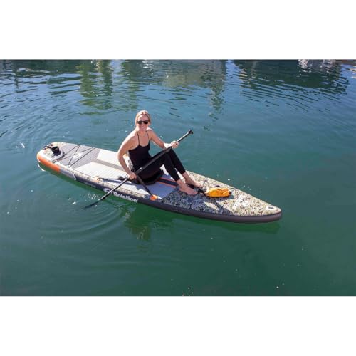 Solstice Drifter Inflatable Stand Up Paddle Board Kit | Yak Attack Accessory Mount | 11'6 x 34'' x 6'' | 350 Pound Capacit...