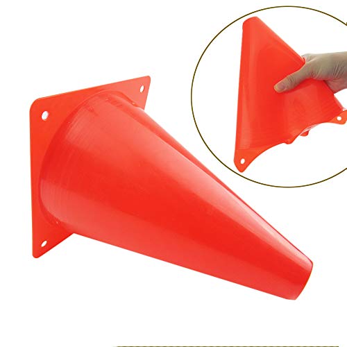 Mirepty 7 Inch Plastic Traffic Cones Sport Training Agility Marker Cone for Soccer, Skating, Football, Basketball, Indoor ...