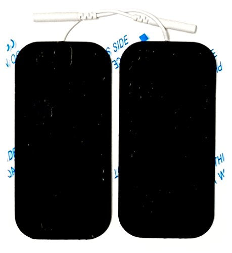 Acuzone Premium TENS Unit 40 PCS Electrodes 2"x4" Rectangular Electrode for TENS Massage EMS