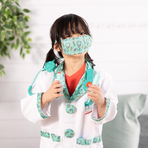 Melissa & Doug Doctor Costume Dress-Up Set for Kids (8-Piece) – Pretend Play Outfit with Stethoscope, Coat & Accessories –...