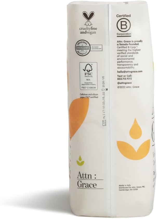 Attn: Grace Heavy Incontinence Pads for WomenWomen 2-Pack (56 Pads Total / 28 per Pack) - High Absorbency for Sensitive Skin - Protection for Heavy Bladder Leakage/Discreet, Breathable, & Plant-Based