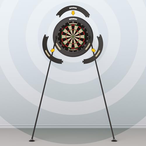 Winmau Dart Board Stand - Portable, Adjustable & Mount-Free Dartboard Stand System - Professional Darts Accessory - Compat...