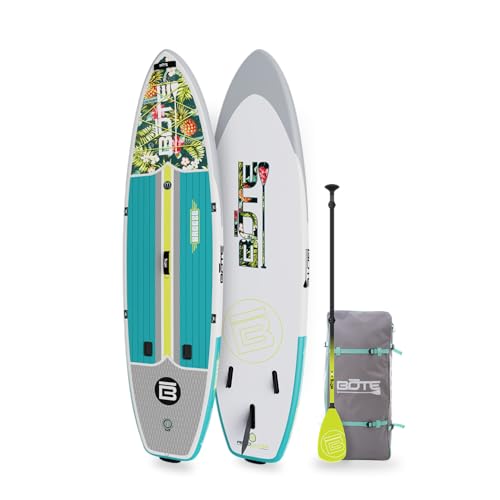 BOTE 11' FT 6" Breeze Aero Inflatable Stand Up Paddle Board, MAGNEPod Compatible Blow Up iSUP Great for Adults Kids Family...