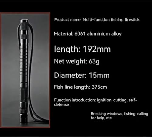 Fishing, Fire Stick, Outdoor Adventure, Survival Equipment, Multi functional Tactical Pen