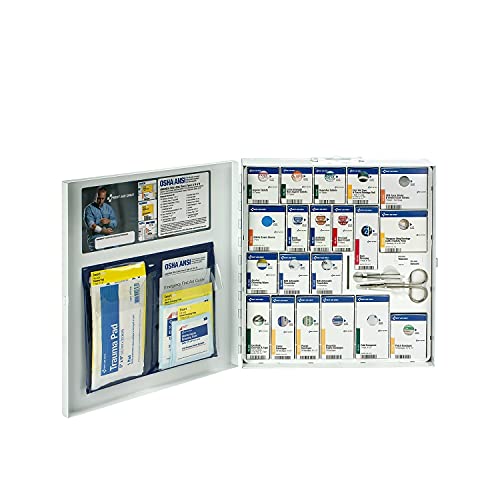 First Aid Only 90566 ANSI B 2015 and OSHA Compliant First Aid Kit, 50-Person Emergency First Aid Kit for Business, Home, C...