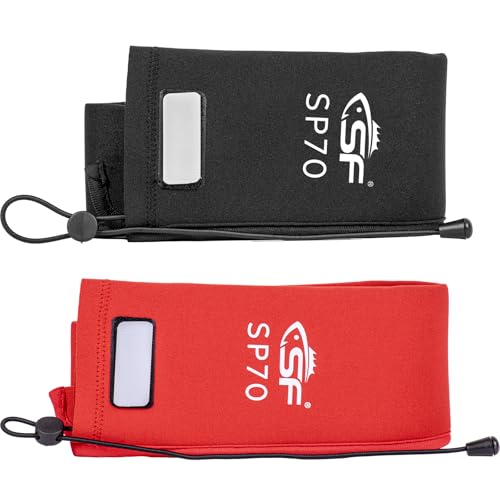 SF Neoprene Fishing Rod Sleeve Rod Cover for Casting, Spinning, Trolling Fishing Rods Protect Cover Floating Rods Storage ...