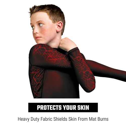 Hayabusa Geo Kids BJJ Rash Guard Boys and Girls Long Sleeve