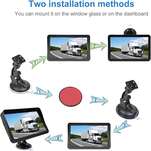 GPS Navigation for Car Truck 2025 - Navigation System 9 Inch Touchscreen Navigator with US/CA/MX Maps, Lifetime Free Map U...