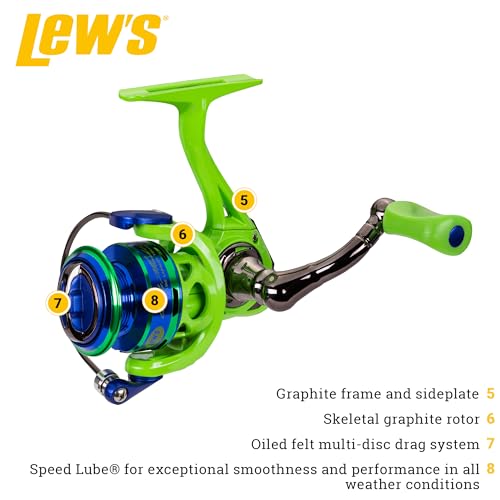 Lew's Wally Marshall Speed Shooter 100 6' Med Light Spinning Combo IM6, One Size, Multi