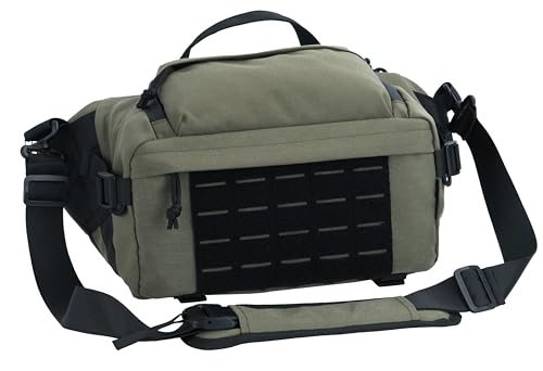 BACKFERRY Tactical Sling Backpack Crossbody EDC Pack MOLLE Satchel Bag for Travel, Work, Camping and Hiking 8Liter