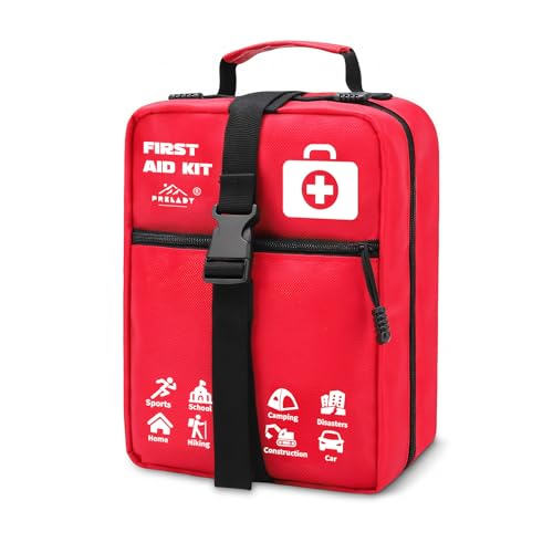 556 Piece Premium Large First Aid Kit, Survival Medical First Aid Bag – Labelled Compartments, Workplace Essential, Home &...