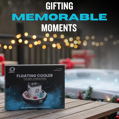 DIVEBLAST Floating Cooler for Pool, Lake, River & Kayak - Holds Up to 24 Cans with Ice - Leakproof Insulated Cooler for Ri...